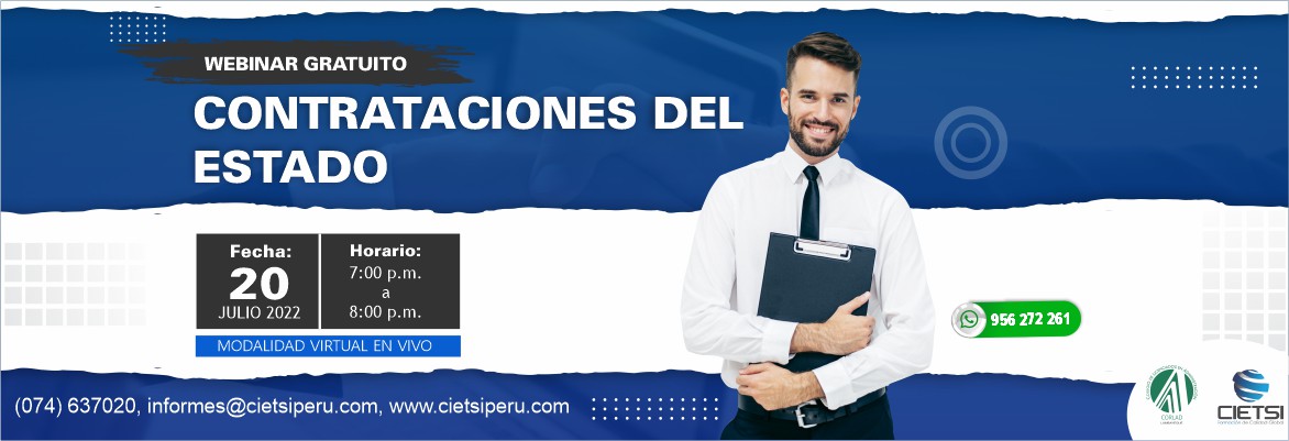 WEBINAR CONTRATACIONES DEL ESTADO